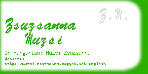 zsuzsanna muzsi business card